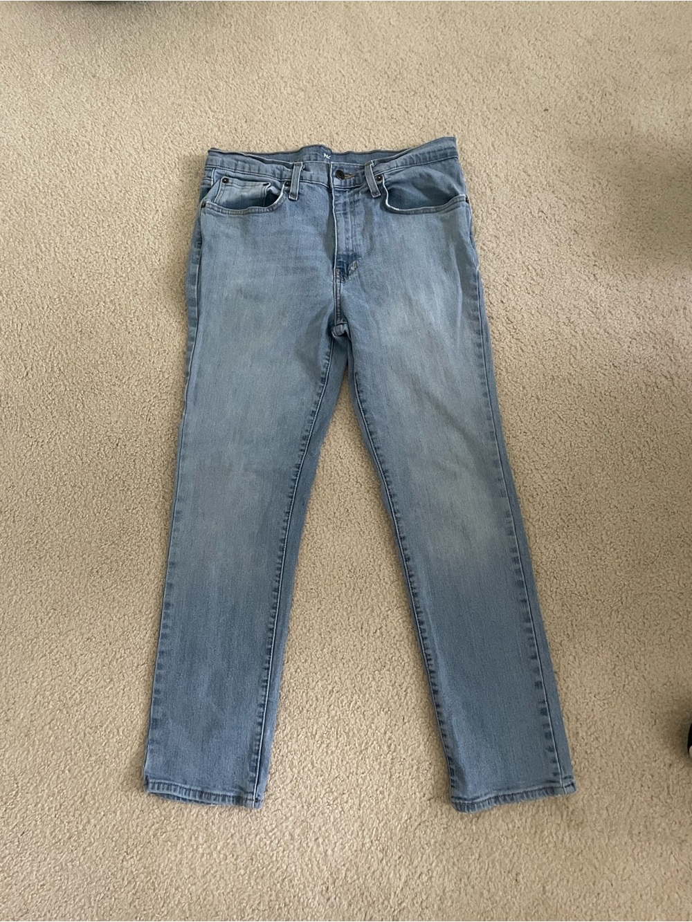 Men's Straight-Leg Jeans in Light Blue Denim 34x30
